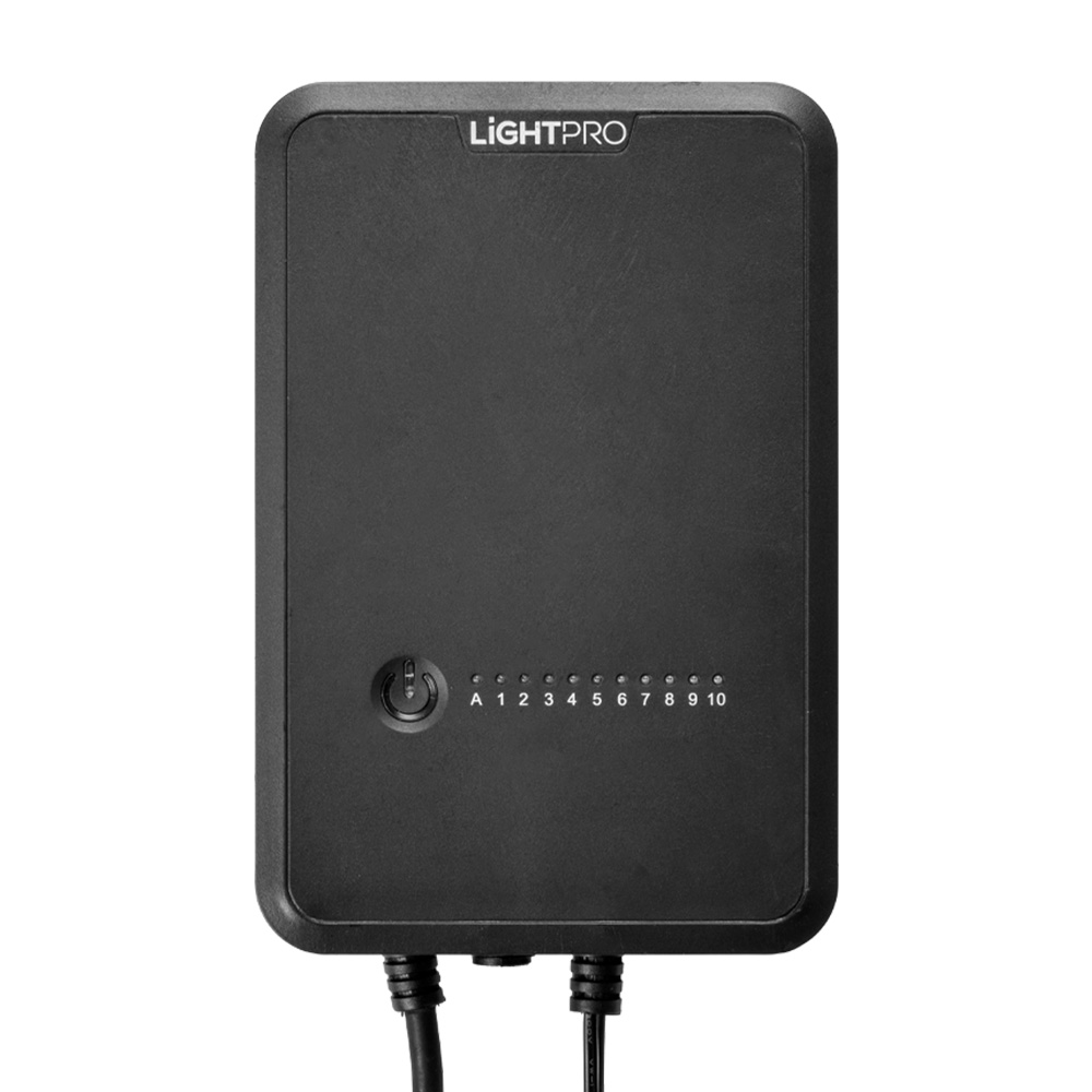 12V LED Transformator Touch - 150W - LED Driver - IP44 - Incl. Sensor - Zwart