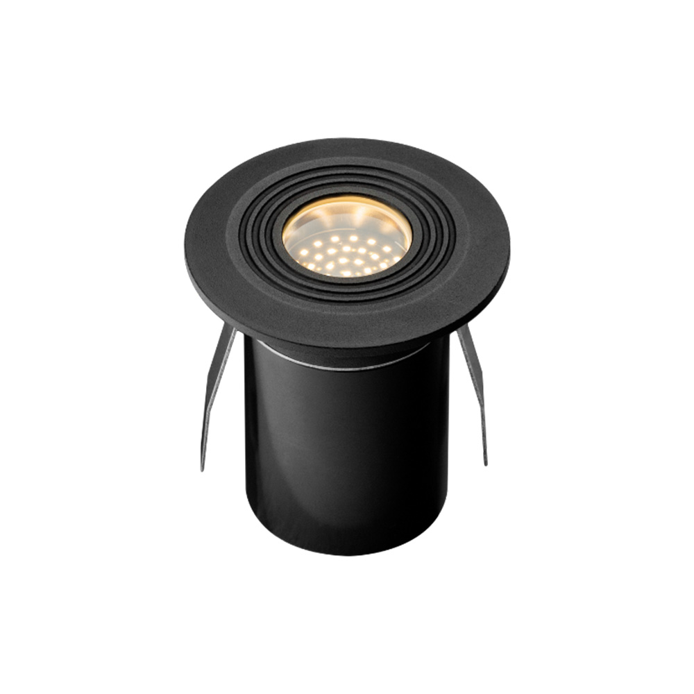 Onyx 30 LED Grondspot - 0.5W - 1lm - 2700K warm wit - 12V - IP67 - Vlonderspot - Antraciet