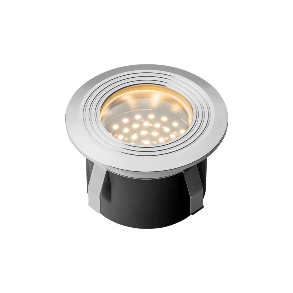 Onyx 60 LED Grondspot - 1W - 5lm - 2700K warm wit - 12V - IP67 - Vlonderspot - RVS