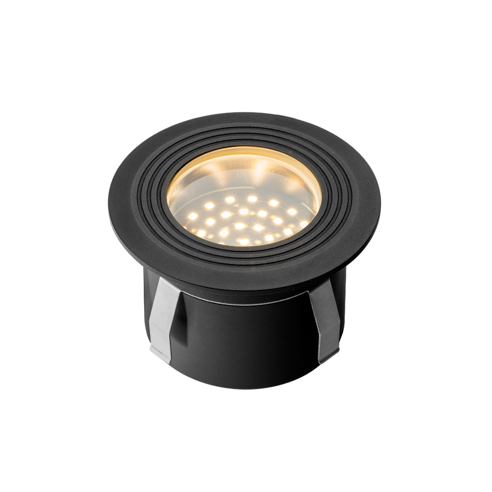 Onyx 60 LED Grondspot - 1W - 5lm - 2700K warm wit - 12V - IP67 - Vlonderspot - Antraciet