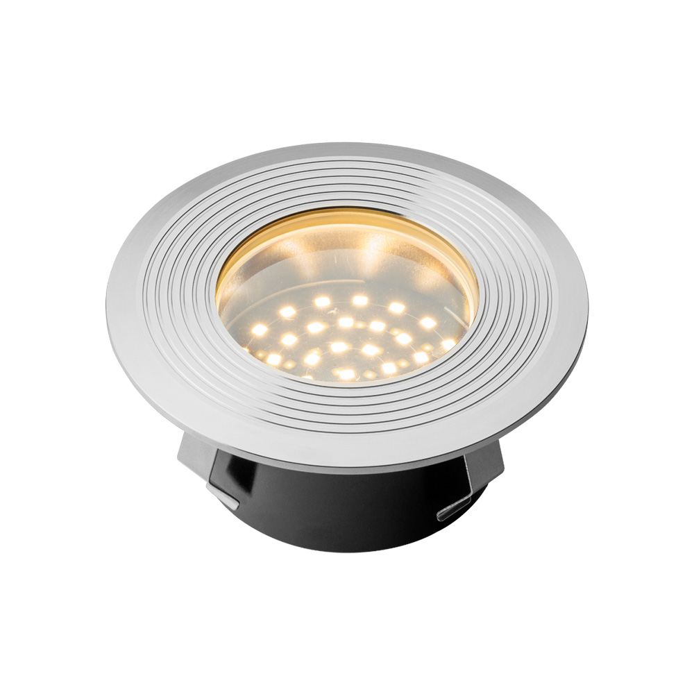 Onyx 90 LED Grondspot - 2W - 18lm - 2700K warm wit - 12V - IP67 - Vlonderspot - RVS
