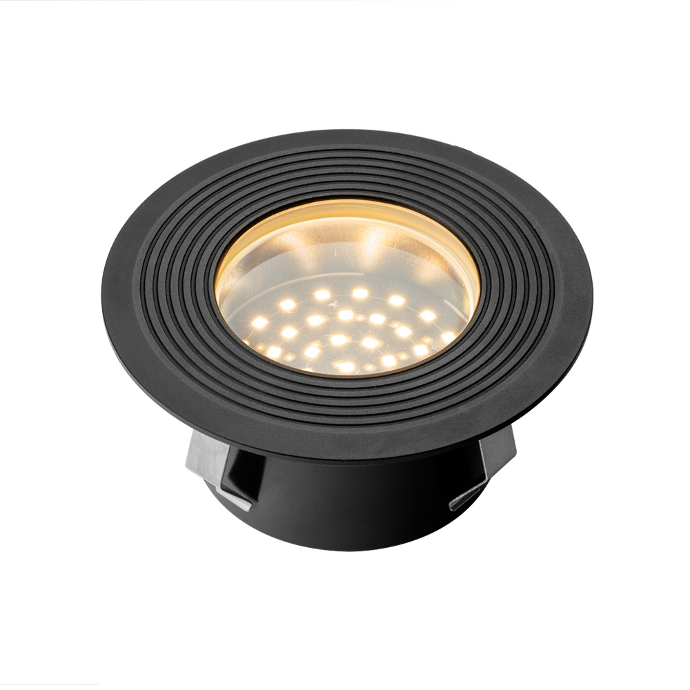 Onyx 90 LED Grondspot - 2W - 18lm - 2700K warm wit - 12V - IP67 - Vlonderspot - Antraciet