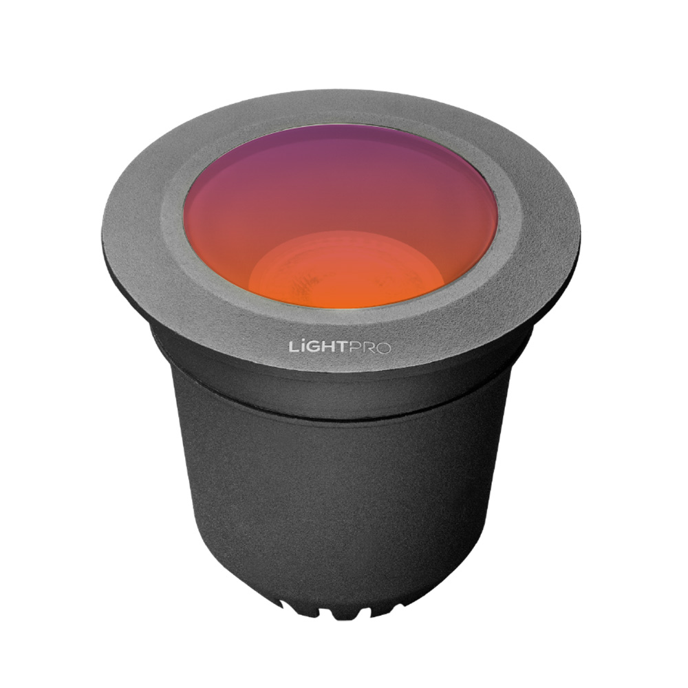 Atik Smart LED Grondspot - 5W - 211lm - Zigbee - RGBCCT - 12V - IP67 - Rond - Zwart