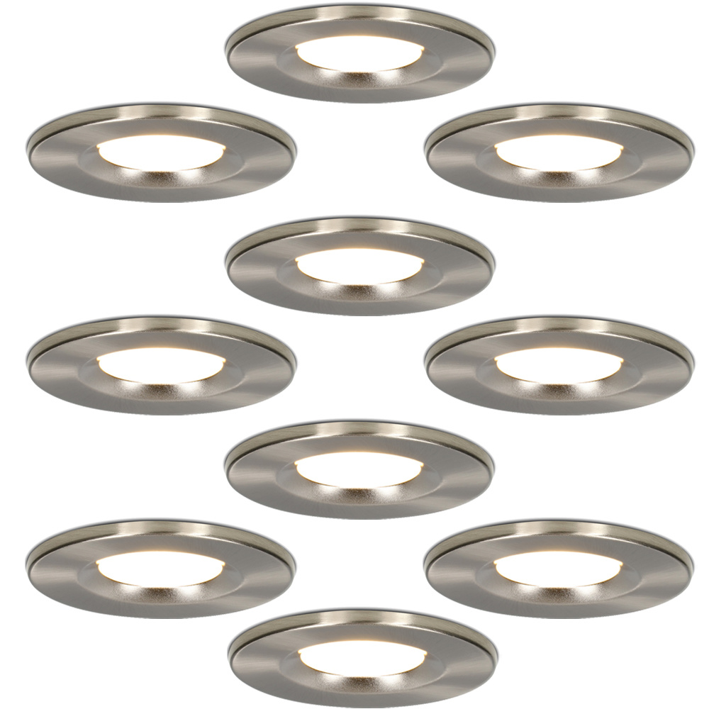 10x Venezia LED Inbouwspots - 6W 650lm - 2700K - IP65 - RVS