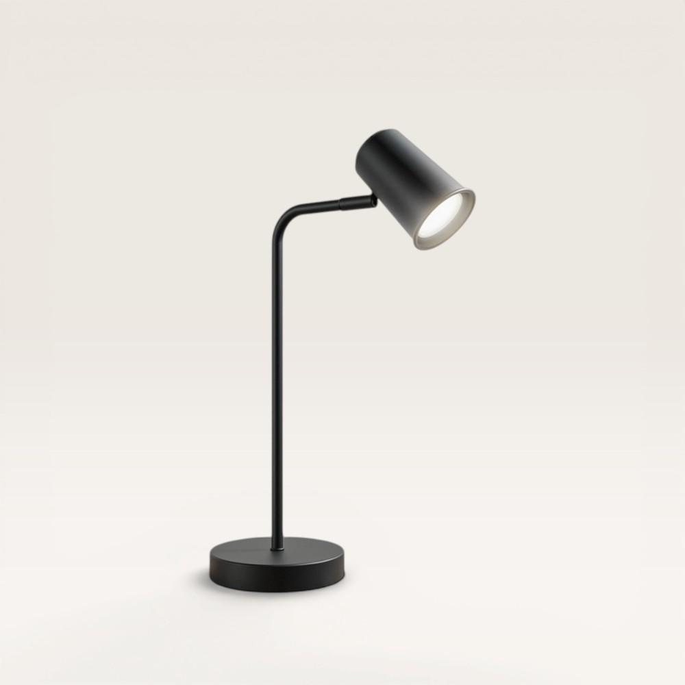 Riga LED Tafellamp - 4W 345lm - 6500K - ingebouwde dimmer - Zwart - IP20