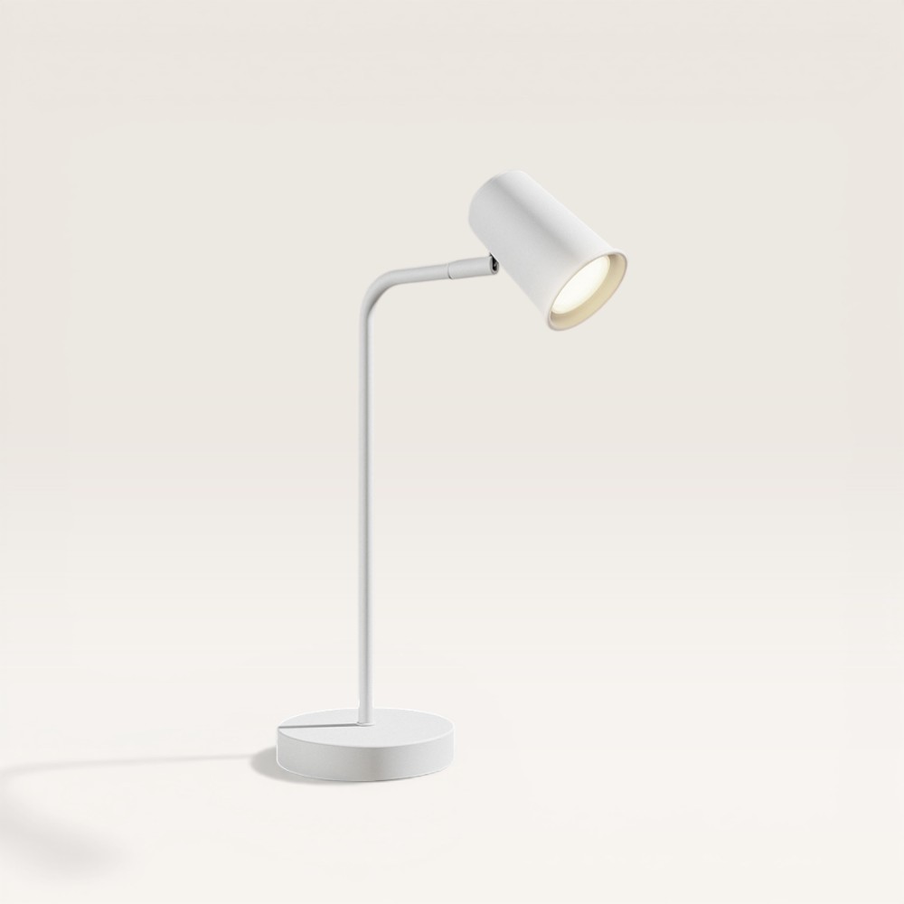 Riga LED Tafellamp - 4W 345lm - 4000K - ingebouwde dimmer - Wit - IP20