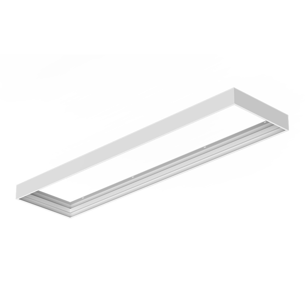 Opbouwframe voor LED Paneel - Geschikt voor 30x120cm LED Panelen - 63mm - Wit
