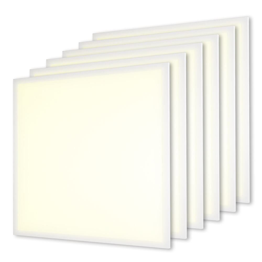 6x LED Paneel 60x60 cm - 36W 4860lm (135lm/W) - 3000K - Flikkervrij - UGR22