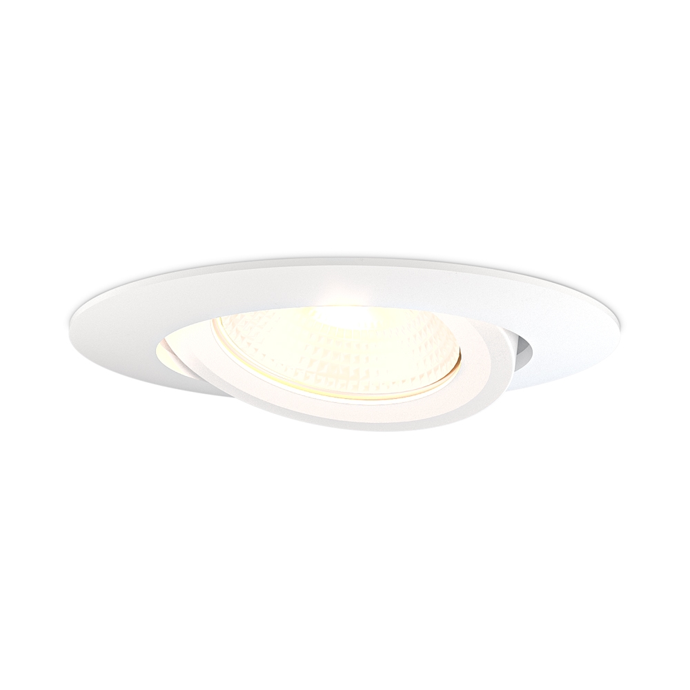 Lugo LED Inbouwspot - Wit - Dimbaar - 5W 450lm - 2700K - Kantelbaar - IP65