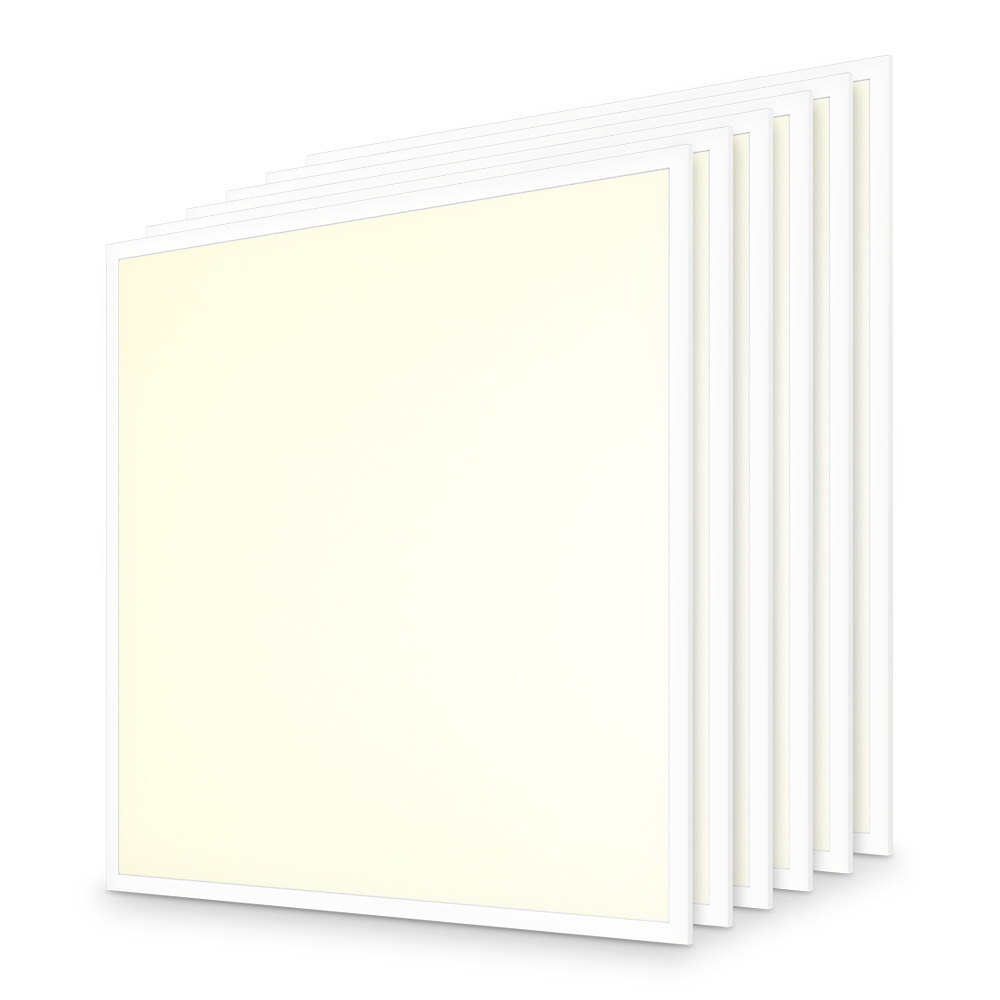 6x LED Paneel - 60x60 cm - 18/25W - 4500lm - 180lm/w - 3000K - UGR22 - Flikkervrij