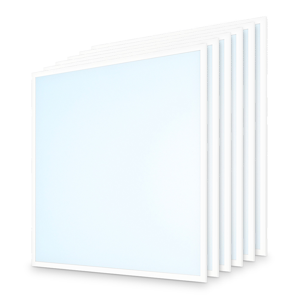 6x LED Paneel - 60x60 cm - 18/25W - 4500lm - 180lm/w - 6500K - UGR22 - Flikkervrij