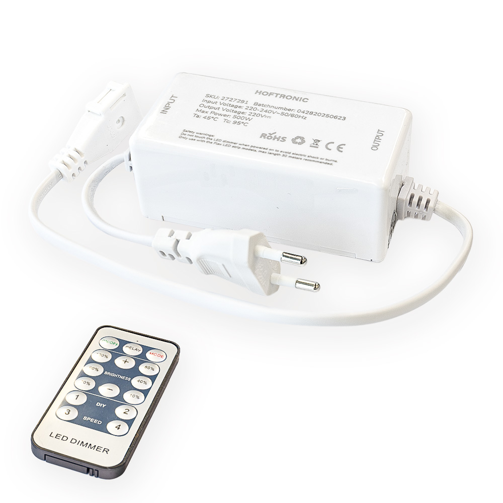 LED Strip dimmer V2 - Flex60/120-serie - Max. 500W