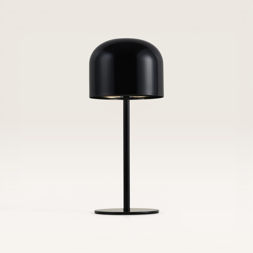 LED Tafellamp Ariello nero m - Dim- en oplaadbare mushroom lamp