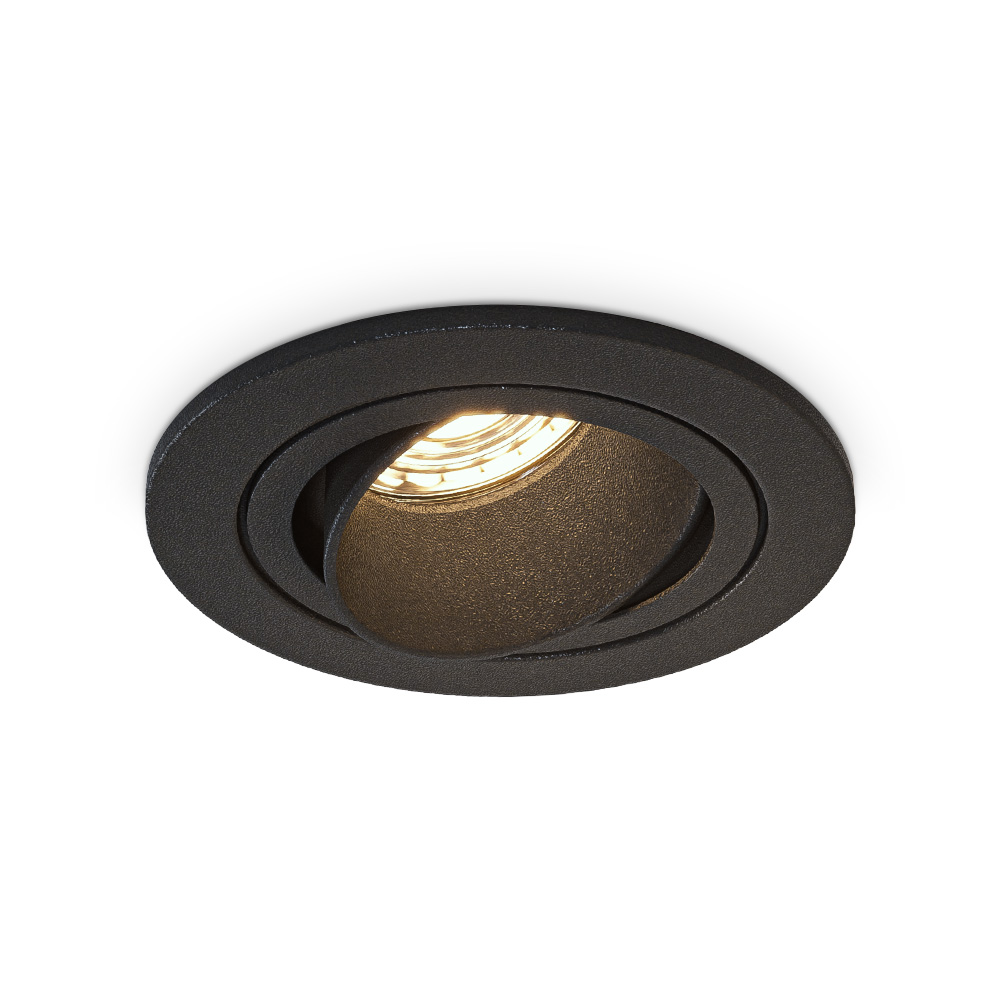 Philadelphia LED inbouwspot - Dimbaar - 4W - Incl. GU10 - 2700K - IP20 - Kantelbaar - Zwart