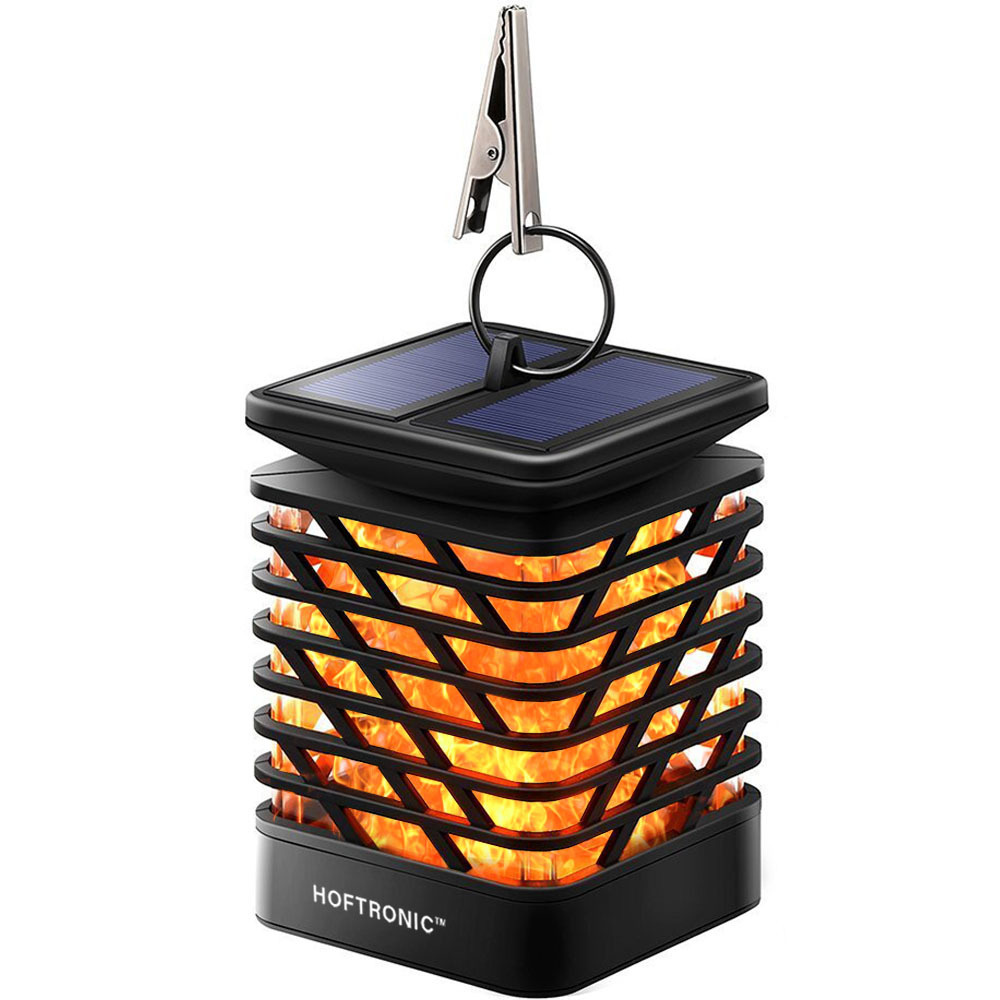 Amelia solar Tuinlantaarn - Vlammeneffect - 3000K - 40lm - 6-9 uur - IP55