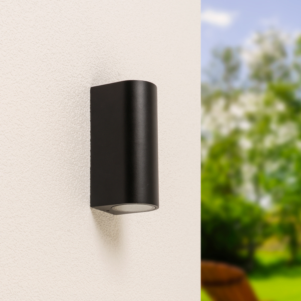 Douglas - LED Wandlamp - GU10 - IP65 - Zwart - Dimbaar