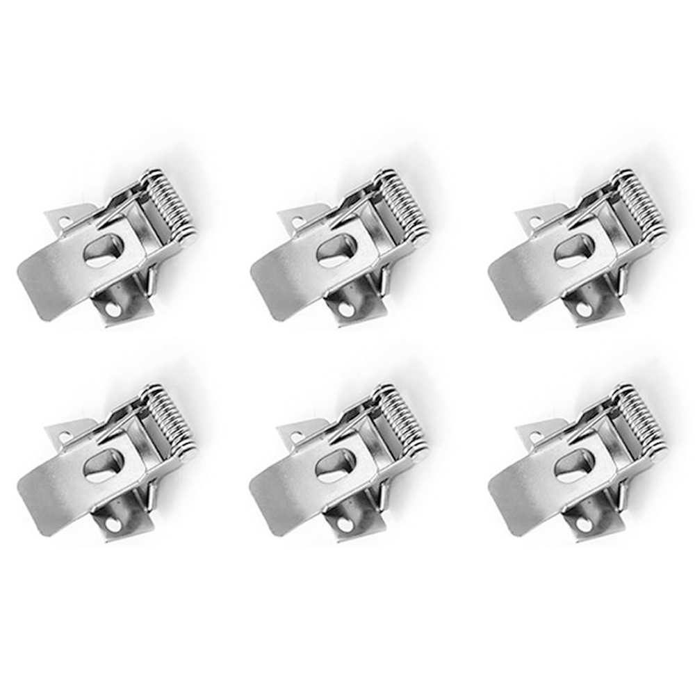 6x Klemveren - Geschikt voor 30x120cm LED Panelen - Aluminium