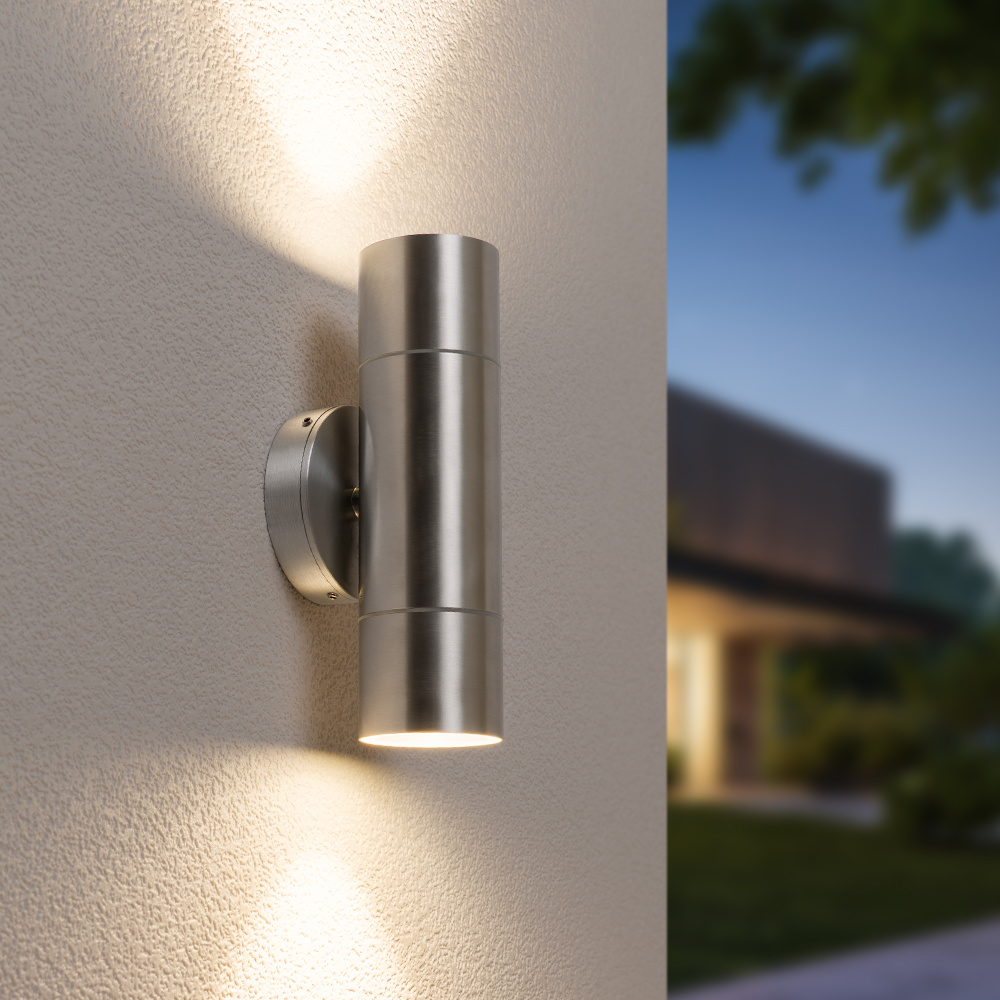 Dax LED Wandlamp - 8W - 690lm - GU10 - 4000K - IP65 - Dimbaar - Up and down light