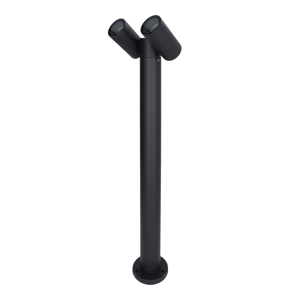 Aspen double LED sokkellamp 60cm - Kantelbaar - GU10 fittingen - IP65 - Zwart