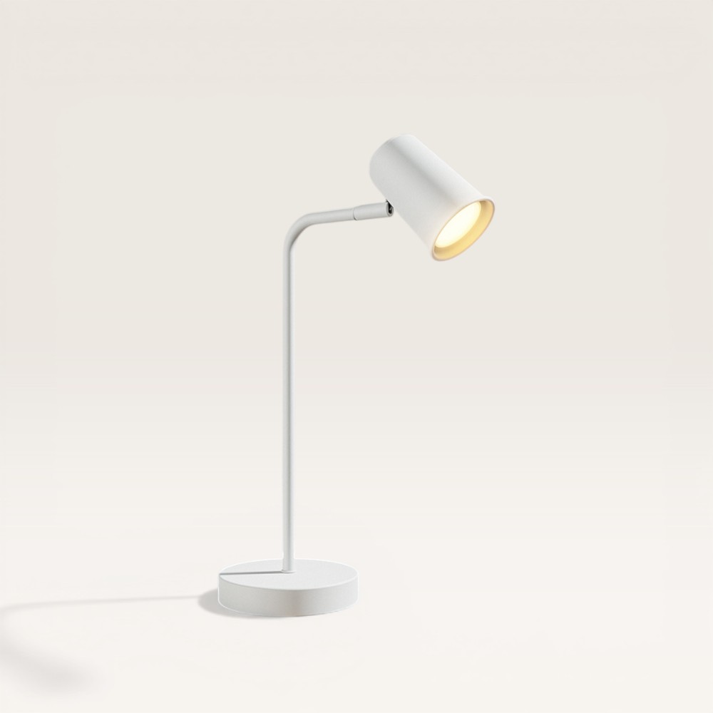 Riga LED Tafellamp - Kantelbaar en draaibaar - ingebouwde dimmer - GU10 - Wit