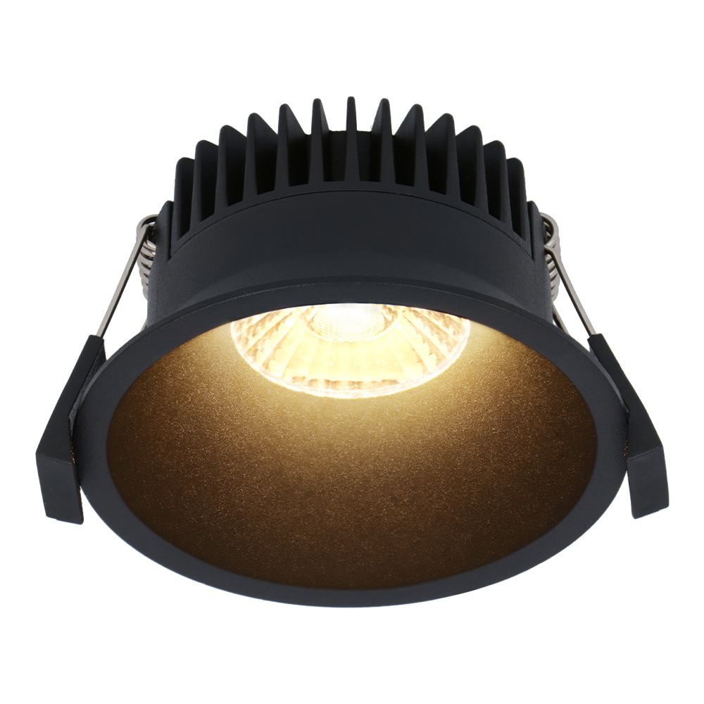 Finn LED Inbouwspot - 10W 900lm - 2700K - Verzonken - IP44 - Zwart