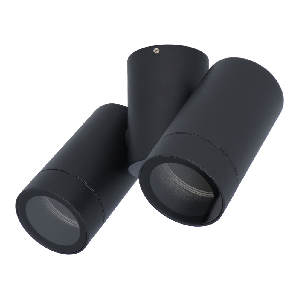 Silva LED Wandlamp - Kantelbaar - Dimbaar - 2-lichts - GU10 fitting - IP65 - Zwart