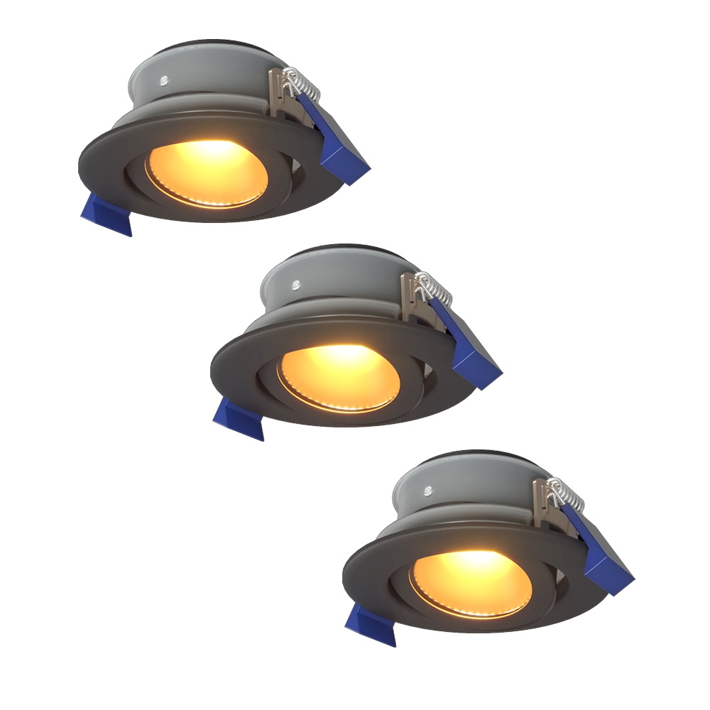 3x Lima LED Inbouwspots - 4W 345lm - 2700K - IP65 - Kantelbaar - Dimbaar - GU10