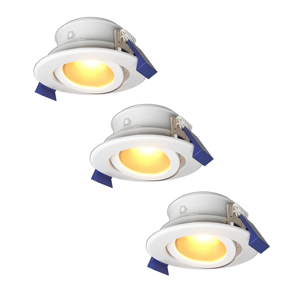 3x Lima LED Inbouwspots - 4W 345lm - 2700K - IP65 - Kantelbaar - Dimbaar - GU10