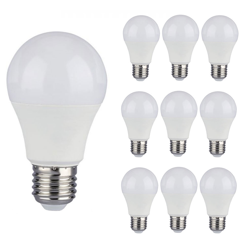 10x E27 LED Lampe - 9W 806lm - 3000K - Ersetzt 60W - A58