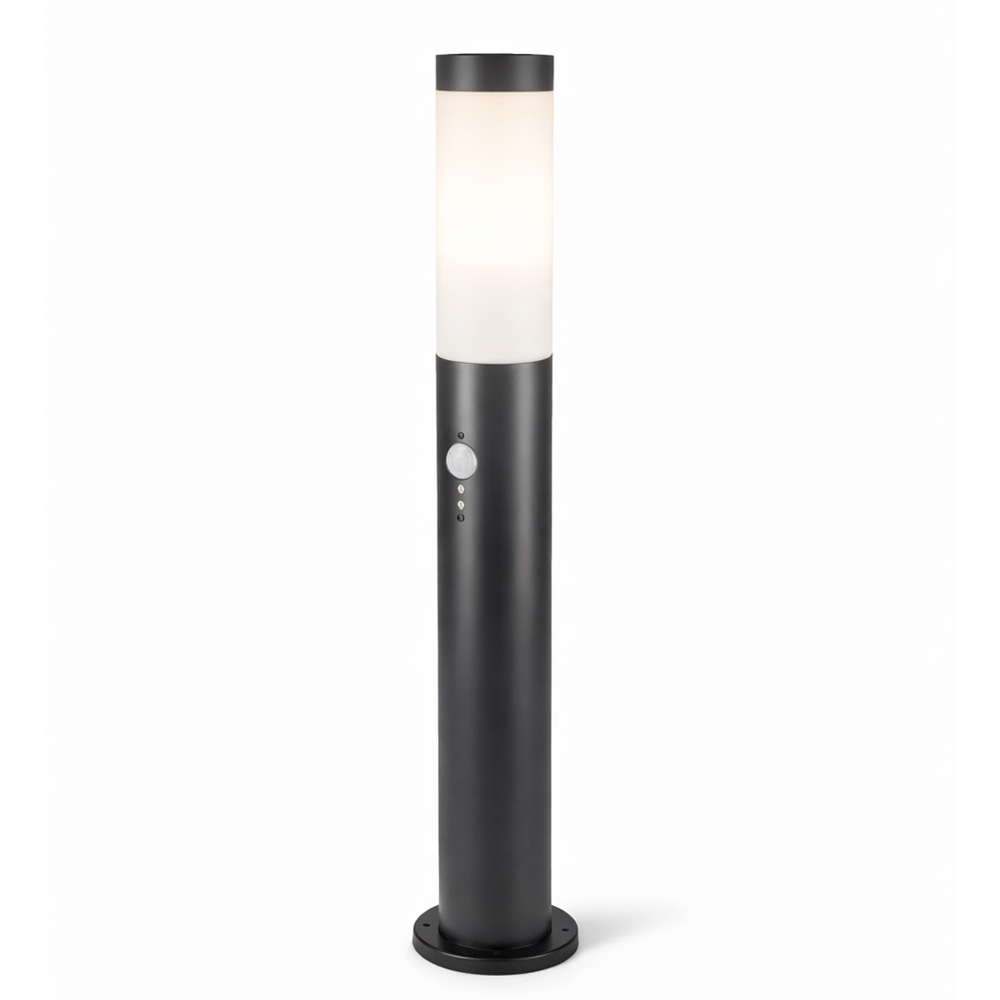 Dally PIR_motion_sensor E27 Bollard Light 80cm IP44 Max. 15W Black