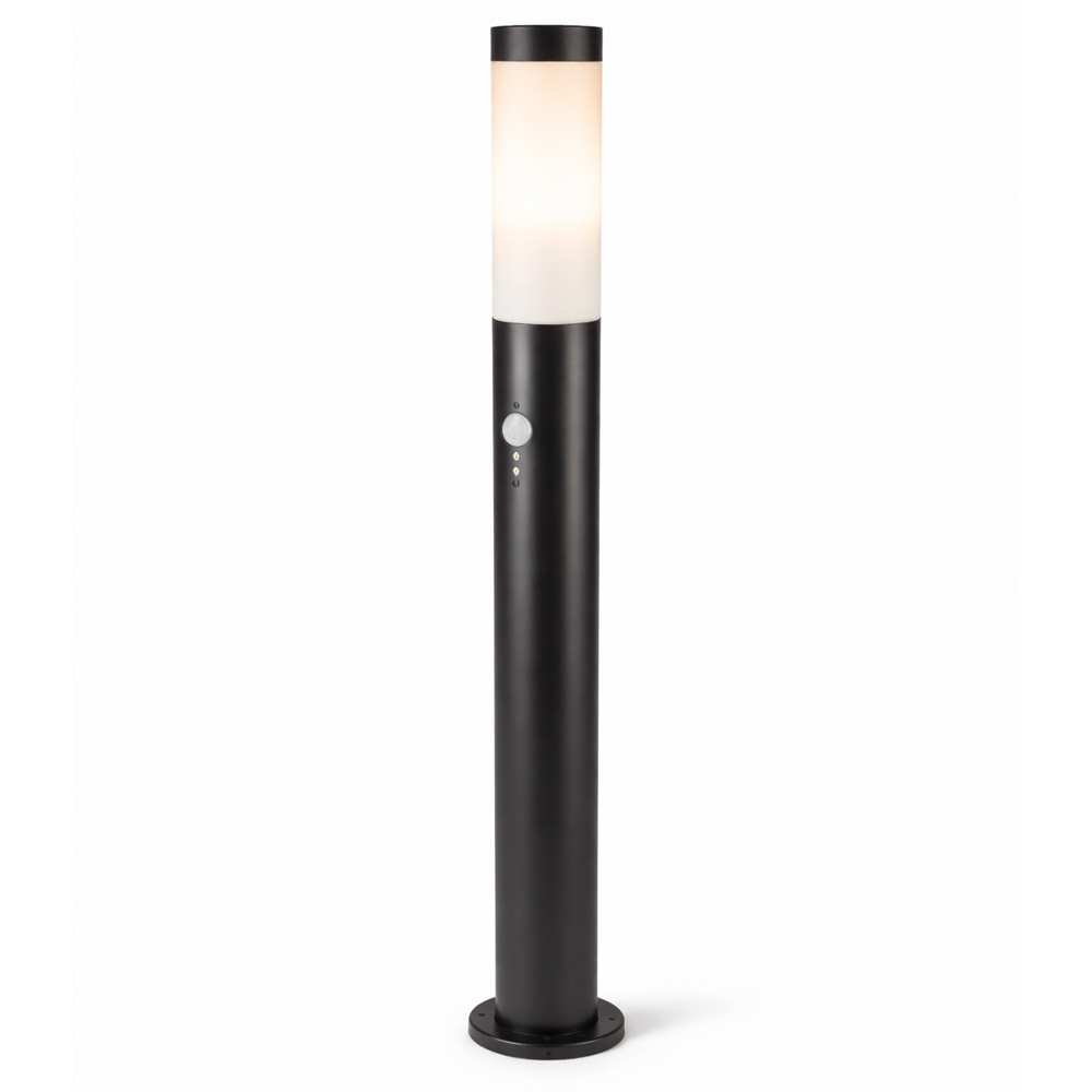 Dally PIR_motion_sensor E27 Bollard Light 110cm IP44 Max. 15W Black