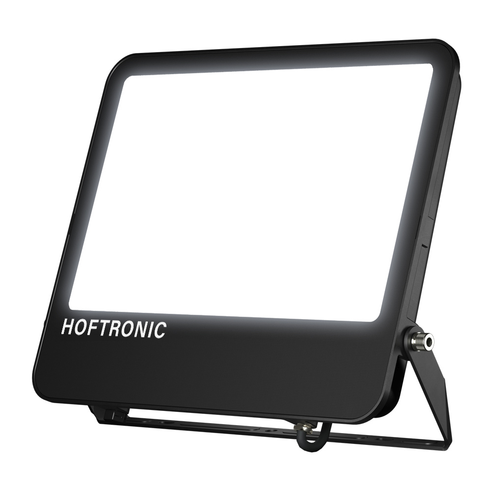 LED Floodlight Luxor V2 200W 6500K IP65 Black Frosted Glass