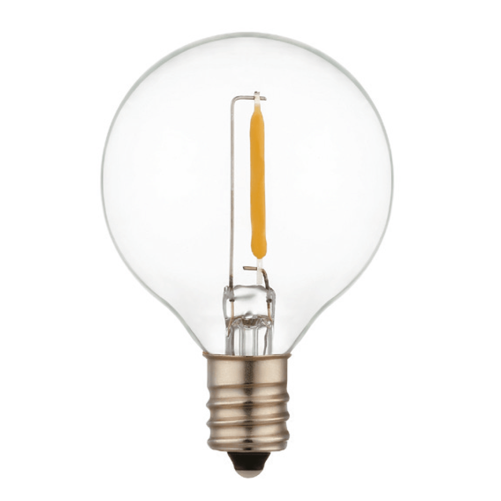 G40 LED Filamentlampe E12 - 3V 0,6W 30lm - 2700K