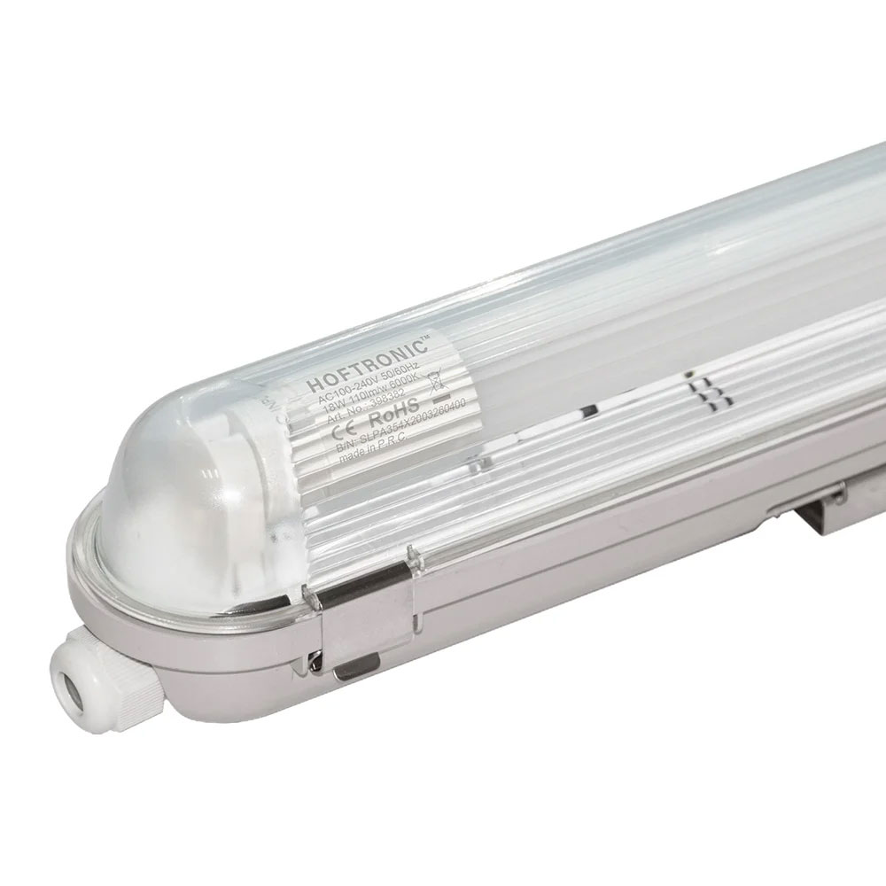 Ecoseries - LED fluorescent light 120cm IP65 - 6000K - 18W 2880lm - linkable - T8
