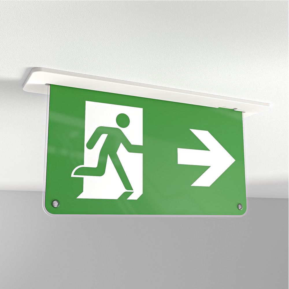 Tumu Notbeleuchtung mit Batterie - Inkl. Montagesatz - 1,3W - 6000K - IP20