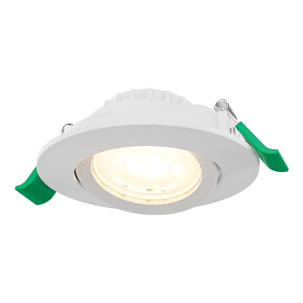 Prado Dimbare LED Inbouwspot - 6W 570lm - CCT 2700K/4000K/6000K - Kantelbaar - Wit