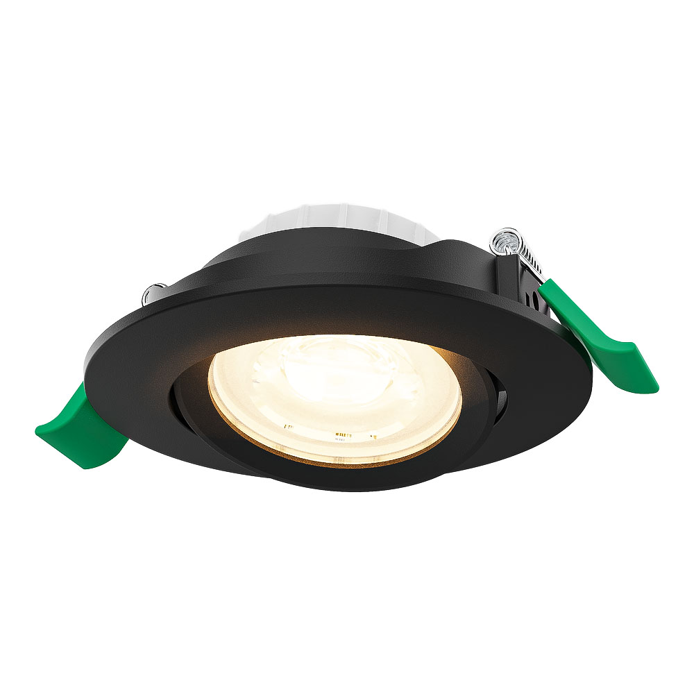 Prado Dimbare LED Inbouwspot - 6W 570lm - CCT 2700K/4000K/6000K - Kantelbaar - Zwart