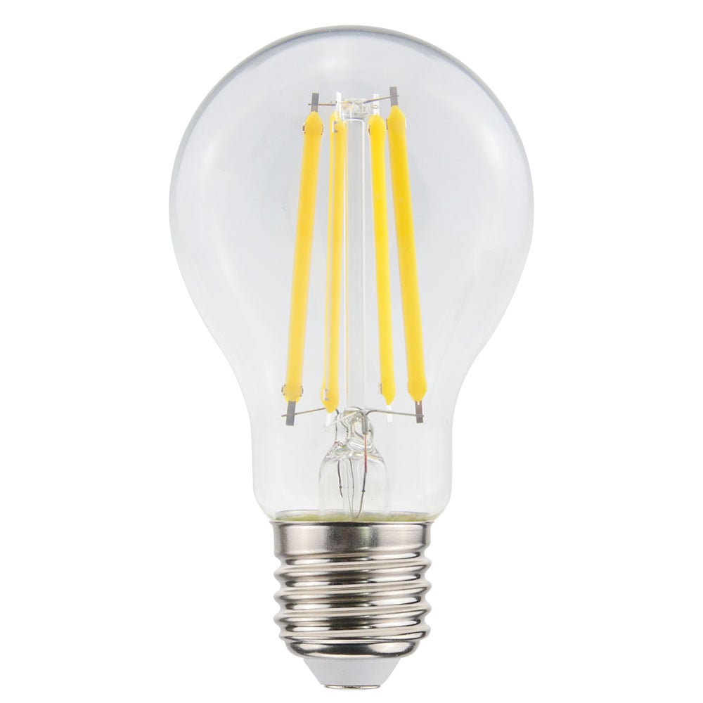 LED-Glühfadenlampe E27 - 11W 1521lm - A60-Form - 2700K - Dimmbar - Klares Glas