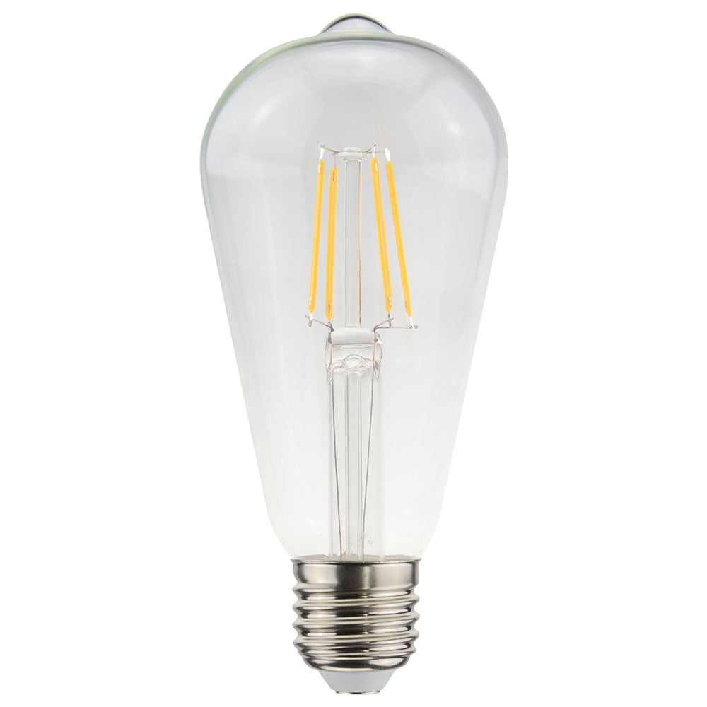 LED-Glühlampe E27 - 4,5W 470lm - ST64 Edison - 2700K - Dimmbar - Klares Glas