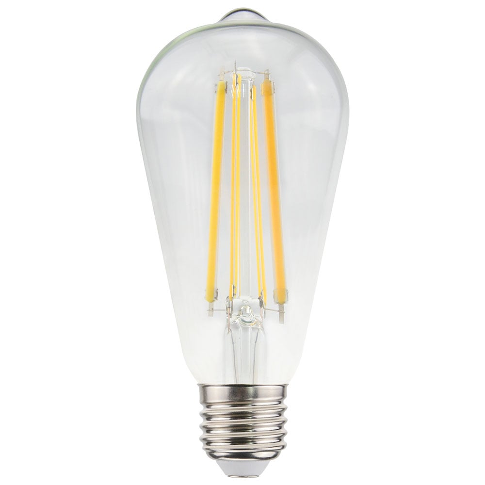 LED-Glühlampe E27 - 11W 1521lm - ST64 Edison - 2700K - Dimmbar - Klares Glas