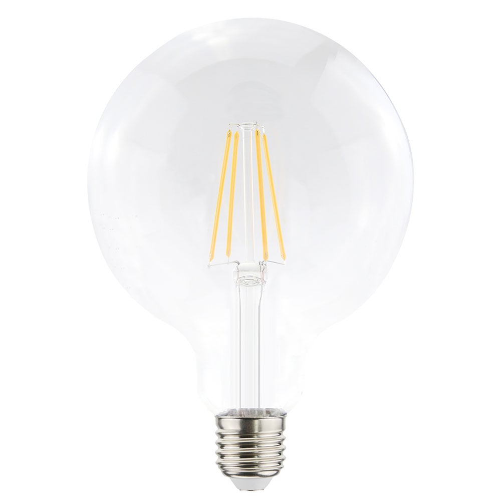 LED-Glühlampe E27 - 9 Watt, 1055lm - G125 - 2700K - dimmbar - klares Glas