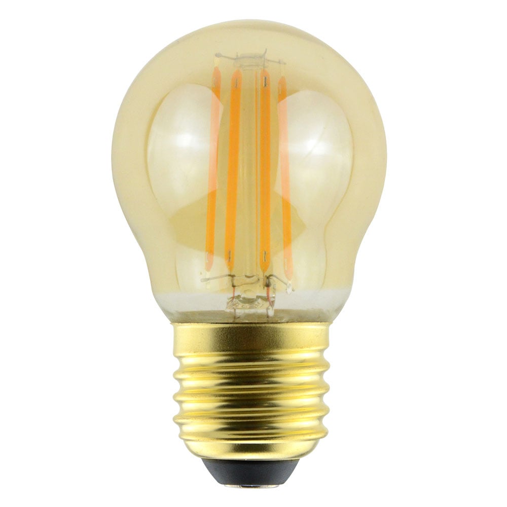LED-Glühlampe E27 - 4,5W 423lm - G45 - 2200K - Dimmbar - Bernsteinfarbe
