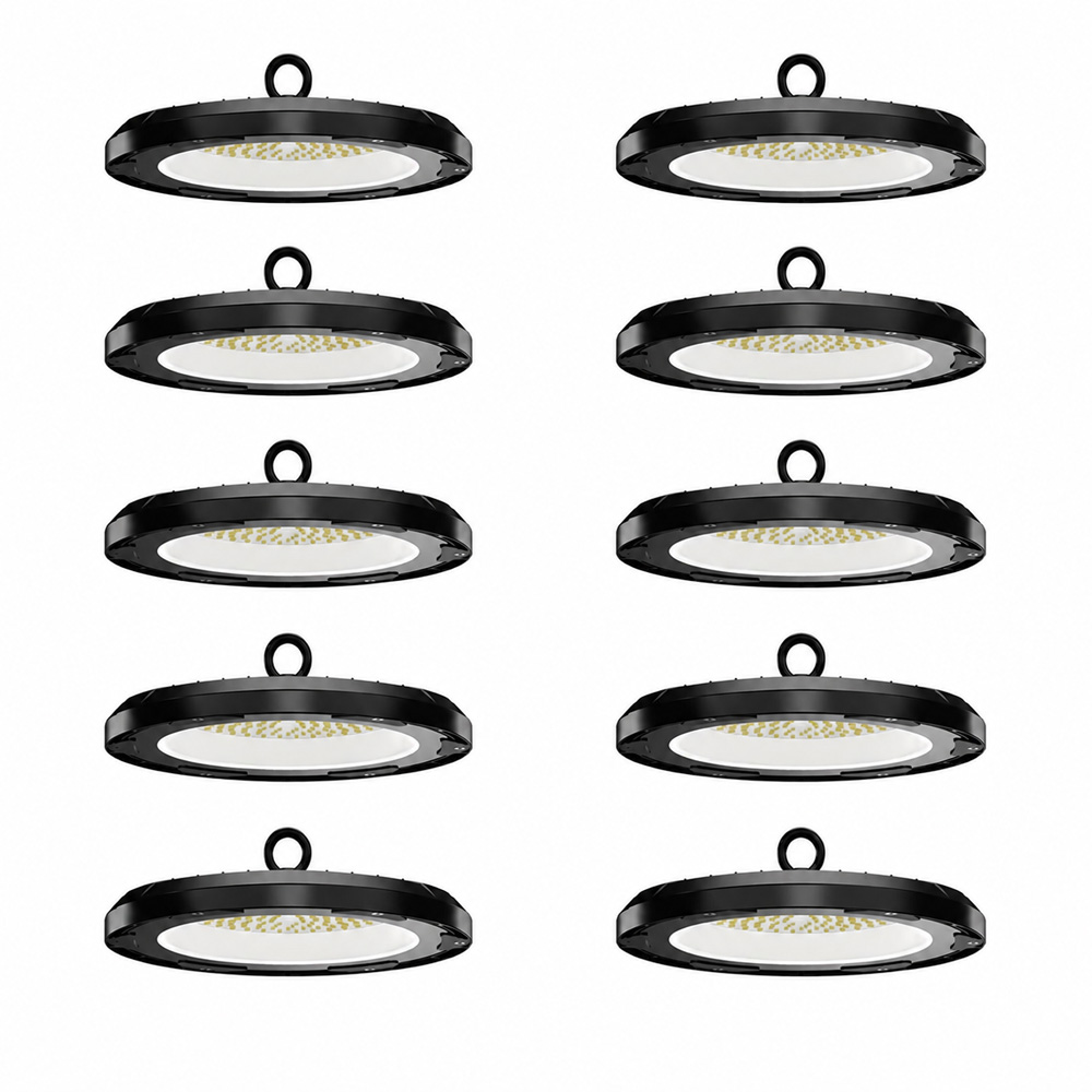 Set of 10 - UFO LED High Bay Eris - 100W - 14,000lm - 4000K - 140lm/W - IK08 - IP65