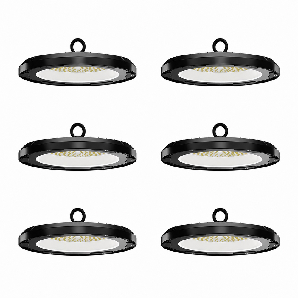 Set of 6 - UFO LED High Bay Eris - 200W - 28,000lm - 6500K - 140lm/W - IK08 - IP65