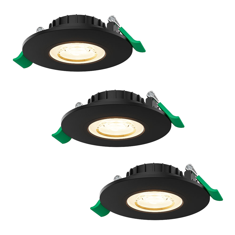 3x Prado Dimbare LED Inbouwspot - 6W 570lm - CCT 2700K/4000K/6000K - Zwart