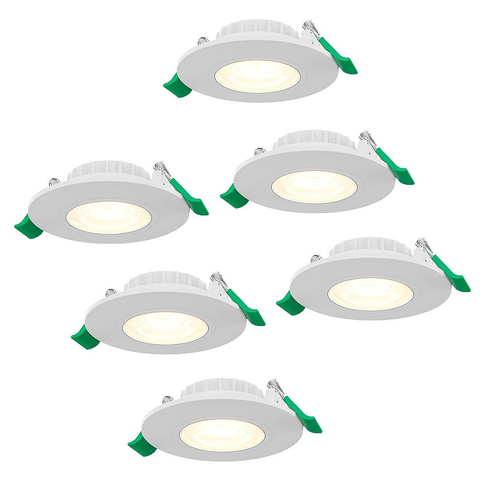 6x Prado Dimbare LED Inbouwspot - 6W 570lm - CCT 2700K/4000K/6000K - Wit