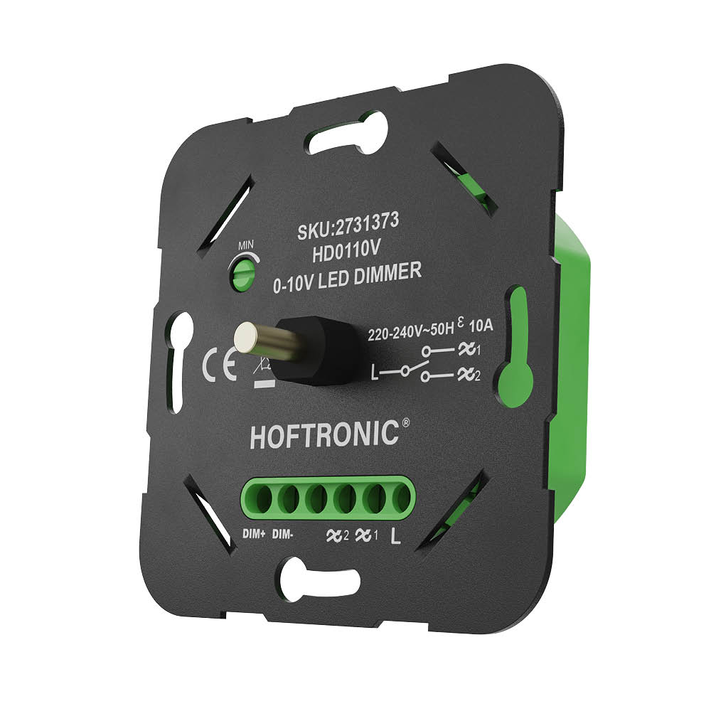0/1–10V LED dimmer – Two-way control – Adjustable minimum brightness