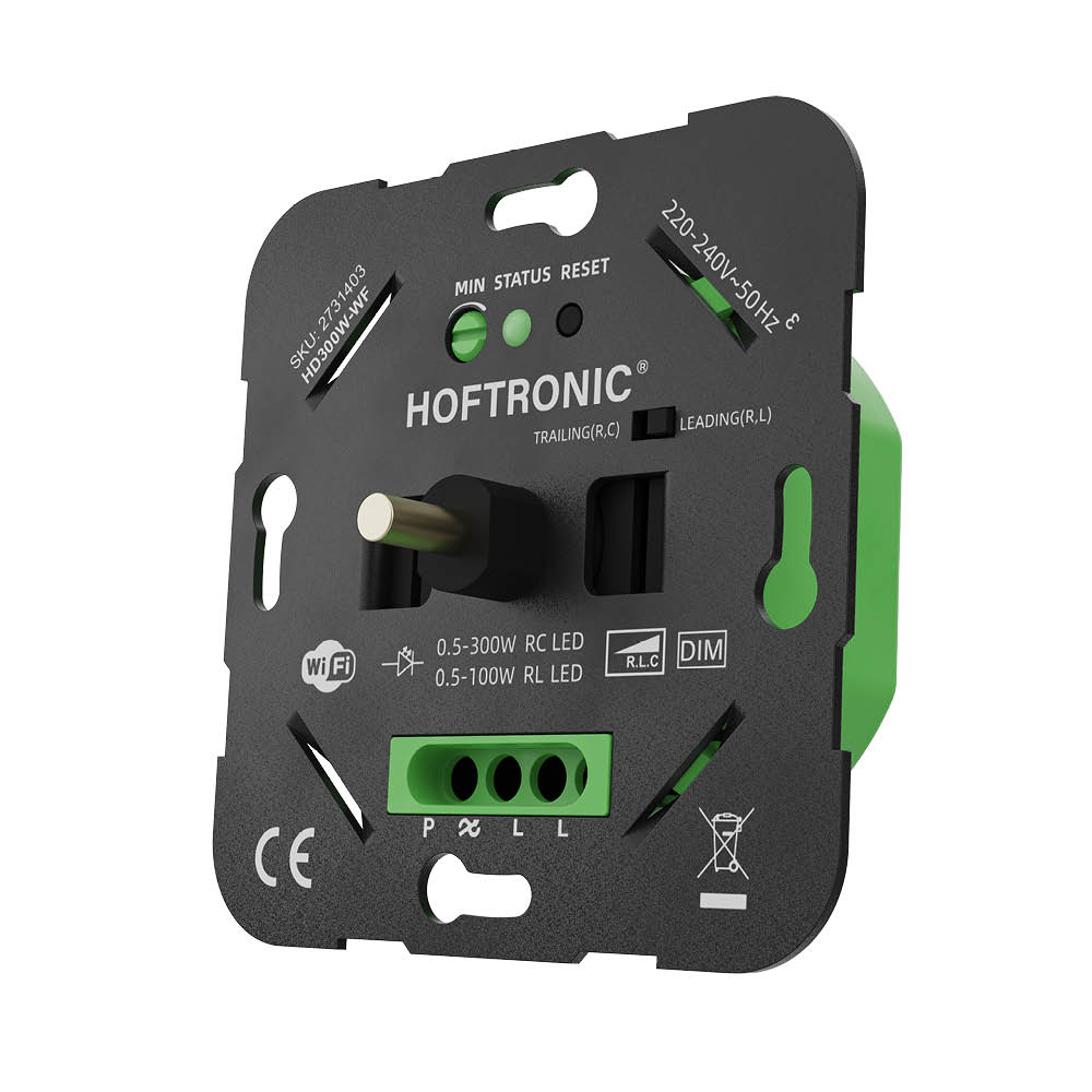 WiFi LED rotary dimmer – 0.5-300W – Leading & trailing edge – HOFTRONIC app