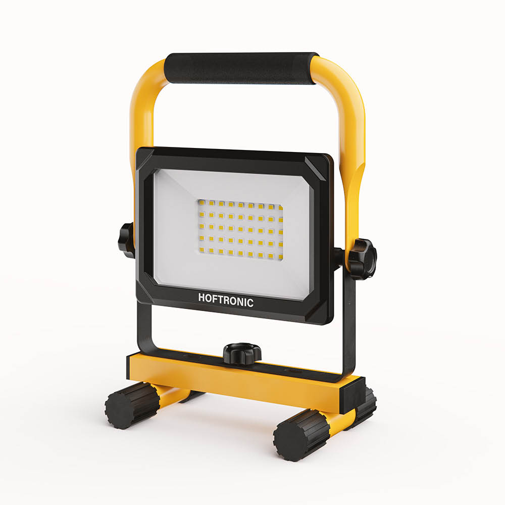 LED worklight - 6500K - 30W - 3000lm - 100lm/W - IP65 - 2-year warranty