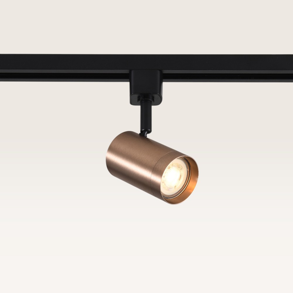 Track spotlight Beloria caramello - GU10 - For rail system - Brown - IP20